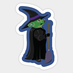 Corgi Witch Sticker